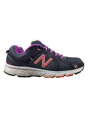 New Balance Women's Size 7.5B 402 Grey Purple Lace-Up Running Sneakers Shoes